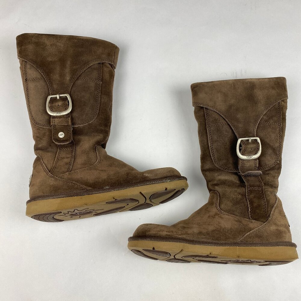 Ugg Cargo III Suede Boots Brown Women's Size 6 - Picture 1 of 16